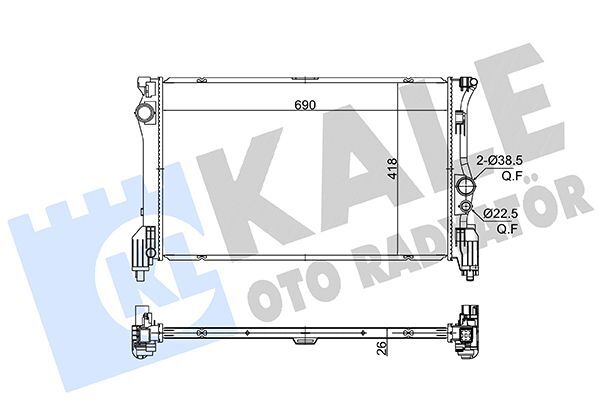 MOTOR SU RADYATORU MERCEDES VITO W447 14-KALE 363280-A4475010001