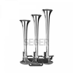 ÜÇ BORULU 8 SES KOMBİNASYONLU 12V NOSTALJİ KORNA-KROM BORULU-SEGER 82EN12.000.03