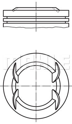 PİSTON SEGMAN 79.50MM 0.50 A-B 16XER ASTRA H-J-V INSIGNIA 1.6-MAHLE 011PI00111002