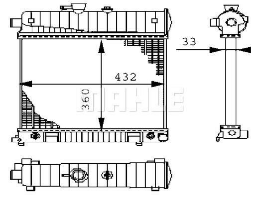 MOTOR SU RADYATORU MERCEDES M111 W202 S202 W210 S210 KLIMASIZ-MAHLE CR2207000S-A2025006103