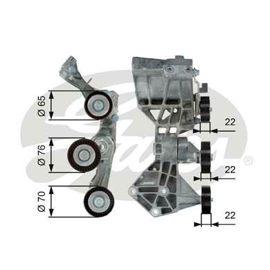 KANALLI KAYIS SETI MERCEDES W169 W245 KUTUKLU-GATES T39064-A6402002770-5PK1745