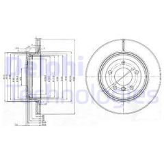 FREN DISKI ARKA BMW E60-DELPHI BG3872-34216864061