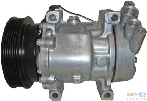 KLİMA KOMPRESÖRÜ CLIO I II SYMBOL 1.4-1.6 16V-1.5 DCI 01 KNG 1.4-1.6 16V-1.5 DCI 97 125mm 6 KANAL-MAHLE-8200953358-7700273801-8200600117