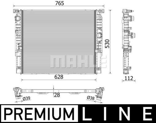 MOTOR SU RADYATORU PREMIUM LINE BMW G30 G31 G11 G12-MAHLE CR2216000P-17119425862 17118699788