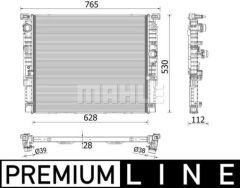 MOTOR SU RADYATORU PREMIUM LINE BMW G30 G31 G11 G12-MAHLE CR2216000P-17119425862 17118699788