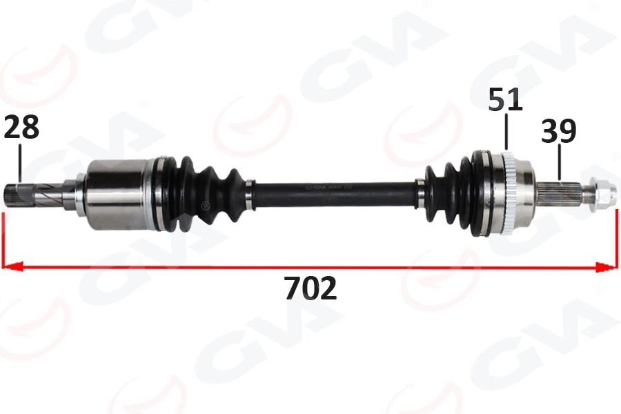 ÖN AKS SOL RENAULT MASTER II FD 2.5 DCI ABSLI 51 DIS 28X39 06-10-GVA 4419037-8200414939-8200776533-8200776523
