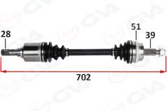 ÖN AKS SOL RENAULT MASTER II FD 2.5 DCI ABSLI 51 DIS 28X39 06-10-GVA 4419037-8200414939-8200776533-8200776523