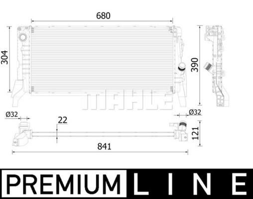 MOTOR SU RADYATORU BMW B37 F45 F46 F48 MINI F56 F55 F57 F60 PREMIUM LINE-MAHLE CR2308000P-17117617631