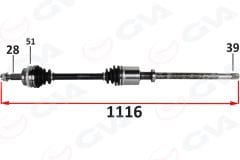 ÖN AKS SAĞ RENAULT MASTER II FD 2.5 DCI ABSLI 51 DIS 28X39 06-10-GVA 4419036-8201187695-8200414937
