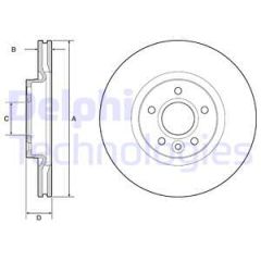 ON FREN DISK AYNASI FOCUS II-III 04 17 C MAX 03 07 KUGA I-II 08 CONNECT 14 VOLVO C30 C70 II S40 II V50 04 12 OLCU 300 25-DELPHI BG3895C-DV611125CA-DV611125EA-31362412