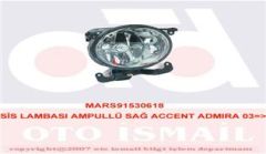 SİS LAMBASI AMPULLÜ SAĞ ACCENT ADMIRA 03-MARS 530618-92202-25500