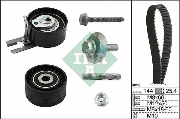 TRİGER SETİ C2-C3-NEMO-BIPPER-206-307 FIESTA 02 08 FUSION 02 14 1.4 TDCİ-HDİ 02-INA 530023910-2S6Q8A615AB-0831.T3