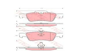 FREN BALATASI ARKA MERCEDES C218 C219 W211 S211 W212 S212 W221 C215-TRW GDB1546-A0054209320