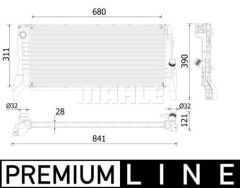 MOTOR SU RADYATORU PREMIUM LINE BMW F40 F45 F46 F48 F39 MINI F60 F54 F57-MAHLE CR2310000P-17117617636