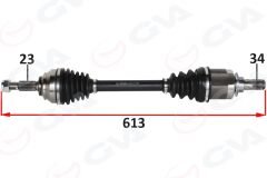 ÖN AKS SOL RENAULT CLIO IV 1.5 DCI A-T 12--GVA 4414313-391018401R