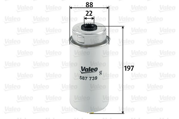 YAKIT FİLTRESİ TRANSİT V348-V347 2.2-2.4-3.2 TDCI 200PS 06 11 EURO4-VALEO 587739-1370779-6C119176AB-6C119176AA