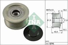 ALTERNATÖR GERGİ KASNAĞI DOBLO-GRANDE PUNTO 1.9 JTD-ASTRA H-VECTRA C-ZAFIRA-SIGNUM 1.9 CDTI 05--INA 535011510-9949129-1204413-93182514-9951269