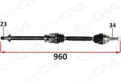 ÖN AKS SAĞ RENAULT CLIO IV 1.5 DCI A-T 12--GVA 4414312-391003032R