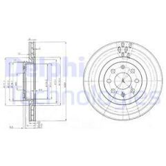 ÖN FREN AYNASI CORSA D 07 CORSA E 14 ADAM 13 PUNTO EVO-GRANDE PUNTO 05 284x22x6DLxHAVALI 15 İNÇ 55702646-DELPHI BG3944-93188918-5569025-55700923-55700922