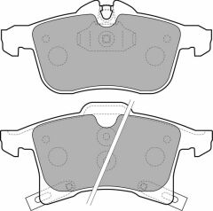 ÖN BALATA ASTRA H 04 MERIVA 03 ZAFIRA 05 CORSA C D 03 COMBO 04-DELPHI LP1861-1605992-93176115-1605080-1605998