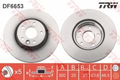 ÖN FREN AYNASI VOLVO V40 2012 16 JANT 300X5DL DF4424 DDF1225-TRW-31381375-31400937-31341643