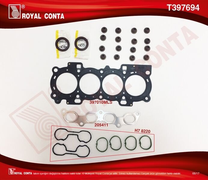 ÜST TAKIM CONTA SKT KEÇELİ S LASTİKLİ SUBAP KAP.CONTASIZ FOCUS-FIESTA 1.6 16V ZTECH SE MOTOR-ROYAL-2M51 6008 AA