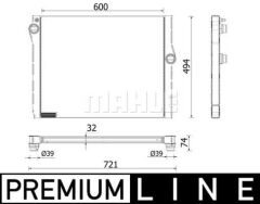 MOTOR SU RADYATORU BMW M5 F10 M6 F12 F13 F06 PREMIUM LINE-MAHLE CR2333000P-17117570095