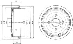 ARKA KAMPANA VECTRA A 89 95 ASTRA F 91 98 1.4-1.6-1.8-2.0 LACETTI 05 13 242x200x53x100 4DL 568054-91024352-DELPHI BF102-568057-90168958-568039-90105445