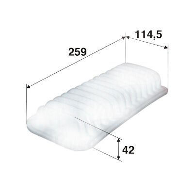 HAVA FİLTRESİ YARIS I 1.0 12V 99-06 -P107 05 C1 05 1.0-SARDES SA508-1780123030-1444.RG-1444.PV