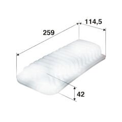 HAVA FİLTRESİ YARIS I 1.0 12V 99-06 -P107 05 C1 05 1.0-SARDES SA508-1780123030-1444.RG-1444.PV