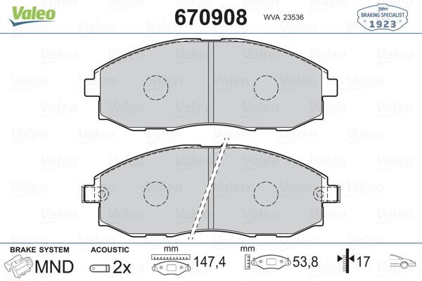 ÖN BALATA STAREX 2.4I-2.5D 97 2.4I-2.5TCI-2.5 CRDI 98 H1 2.4 MPI 4WD-2.5 D/TD-2.5 TCI-2.5 CRDI 9-VALEO-581014AA00-581014AA31-581014AA61