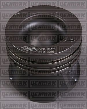 PISTON SEGMAN QASHQAI / NOTE / JUKE 1.5 DCI EURO5 K9K 110 HP 76.00 MM-YENMAK 31-04185-000-120A13546R-7701478822-120A16598R