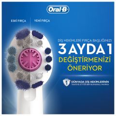 Oral-B Pro 3-3900  Siyah Beyaz 2'li Şarj Edilebilir Diş Fırçası Seti
