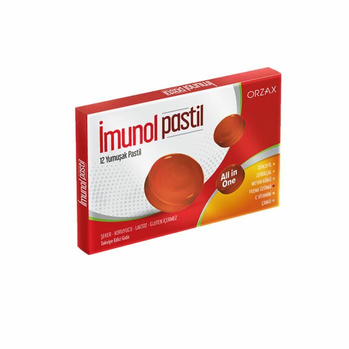 Orzax İmunol 12 Yumuşak Pastil