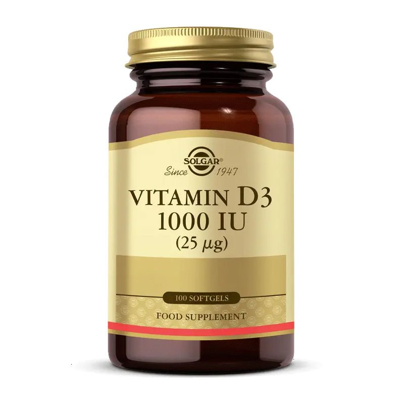 Solgar Vitamin D3 1000 Iu 25 Mcg 100 Yumuşak Kapsül