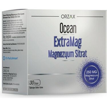 Orzax Ocean Extramag Magnezyum Sitrat 30 Şase