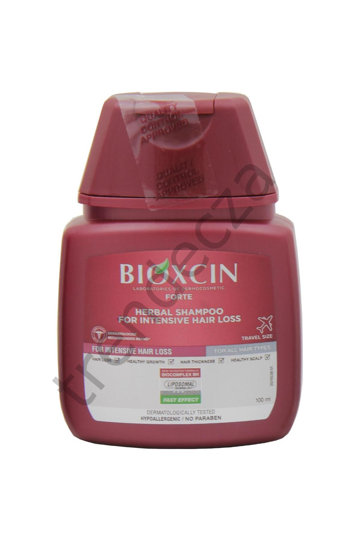 Bioxcin Forte Saç Dökülmesine Karşı Bitkisel Şampuan 100 ml Seyahat Boy