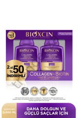 Bioxcin Collagen & Biotin Ekstra Hacim & Dolgunlaştırıcı Şampuan 300 Ml - 2 Li Avantaj Seti