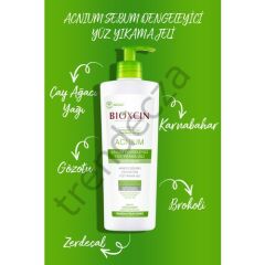 Bioxcin Acnium Sebum Dengeleyici Yüz Yıkama Jeli 500 ml