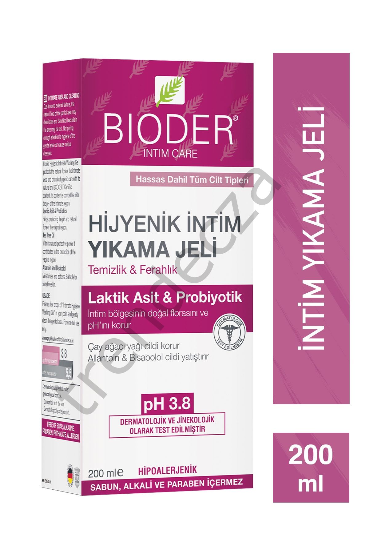 Bioder Hijyenik Intim Yıkama Jeli 200 ml