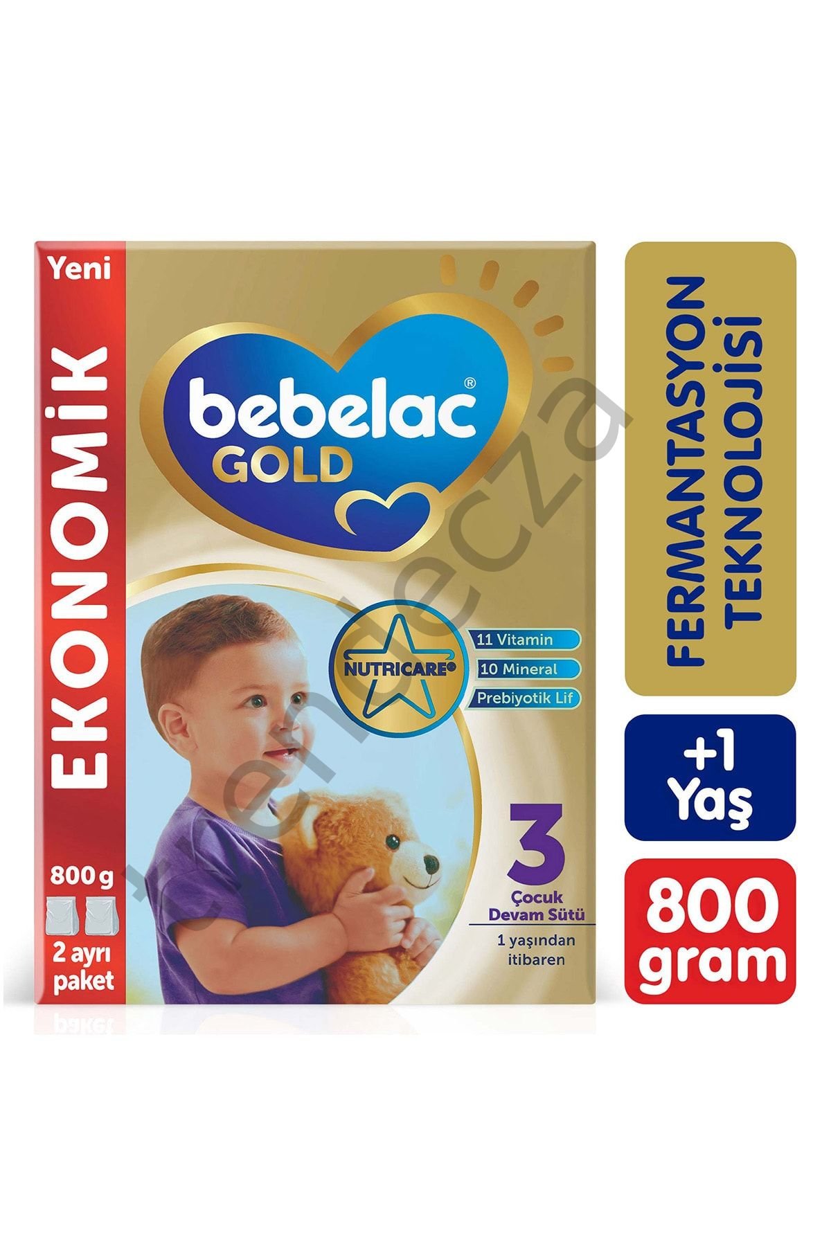 Bebelac Gold 3 Çocuk Devam Sütü 800 g 1 Yaş+