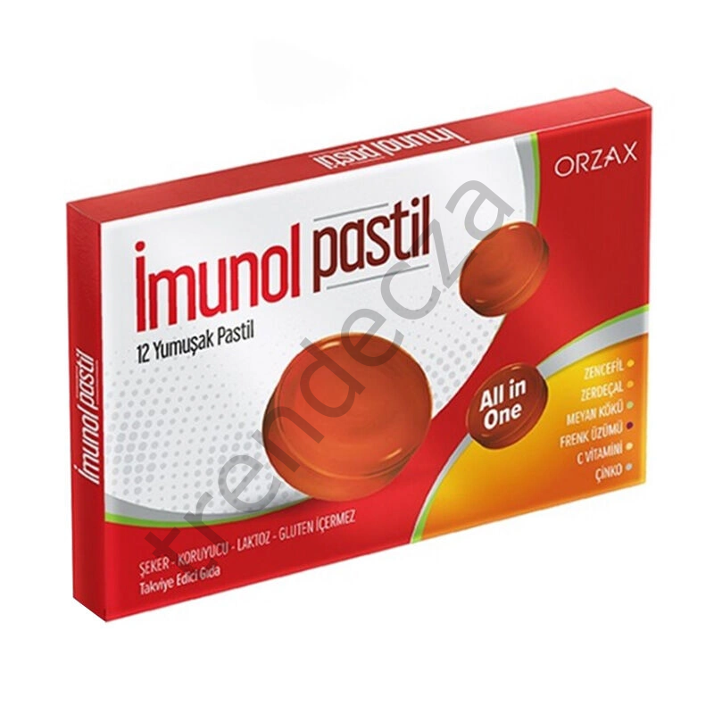 Orzax İmunol 12 Yumuşak Pastil