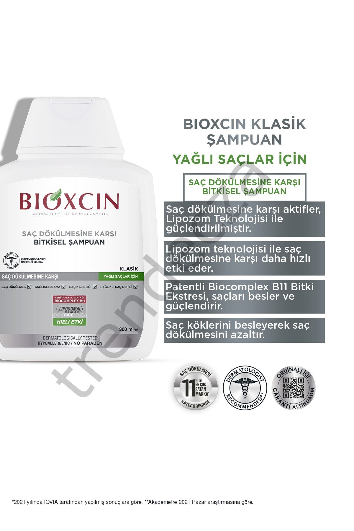 Bioxcin Genesis Dökülme Karşıtı Şampuan Yağlı Saçlar 300 ml