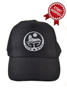 Çeçen Borz Logo Baskılı Siyah Şapka