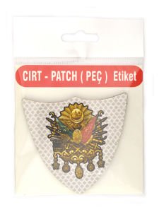 Osmanlı Arması - Cırt - Patch - Peç - Arma - Kalkan Modeli 8.2 x 7.6 cm