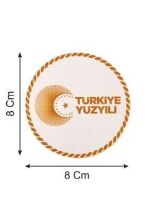 Türkiye Yüzyılı - Cırt - Patch - Peç - Arma - 8 cm