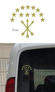 Adige Bayrak Folyo Etiket Altın Yaldız 11 cm