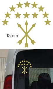 Adige Bayrak Folyo Etiket Altın Yaldız 15 cm