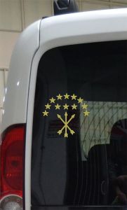 Adige Bayrak Folyo Etiket Altın Yaldız 15 cm