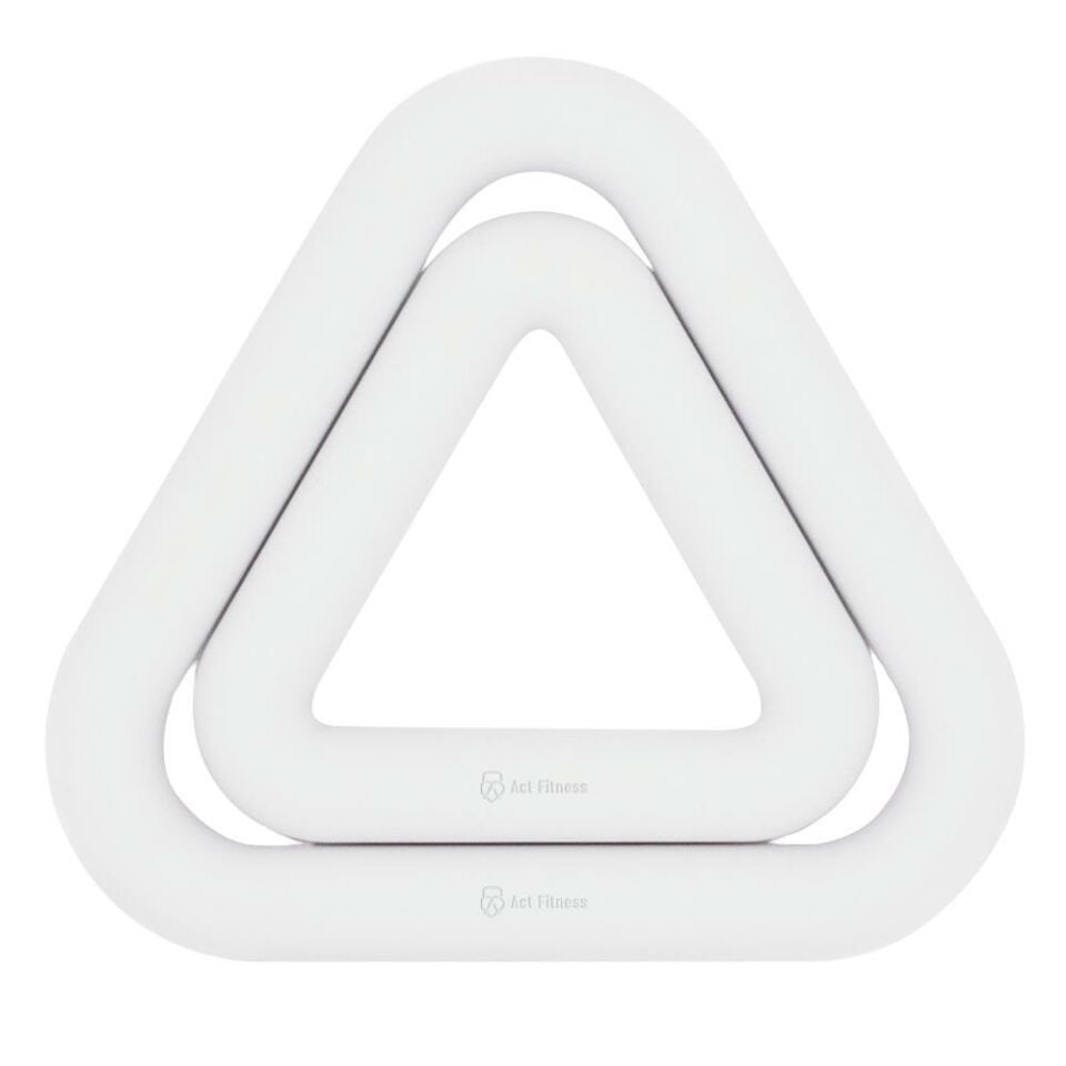 ACT FİTNESS ÜÇGEN DUMBELL SETİ BEYAZ